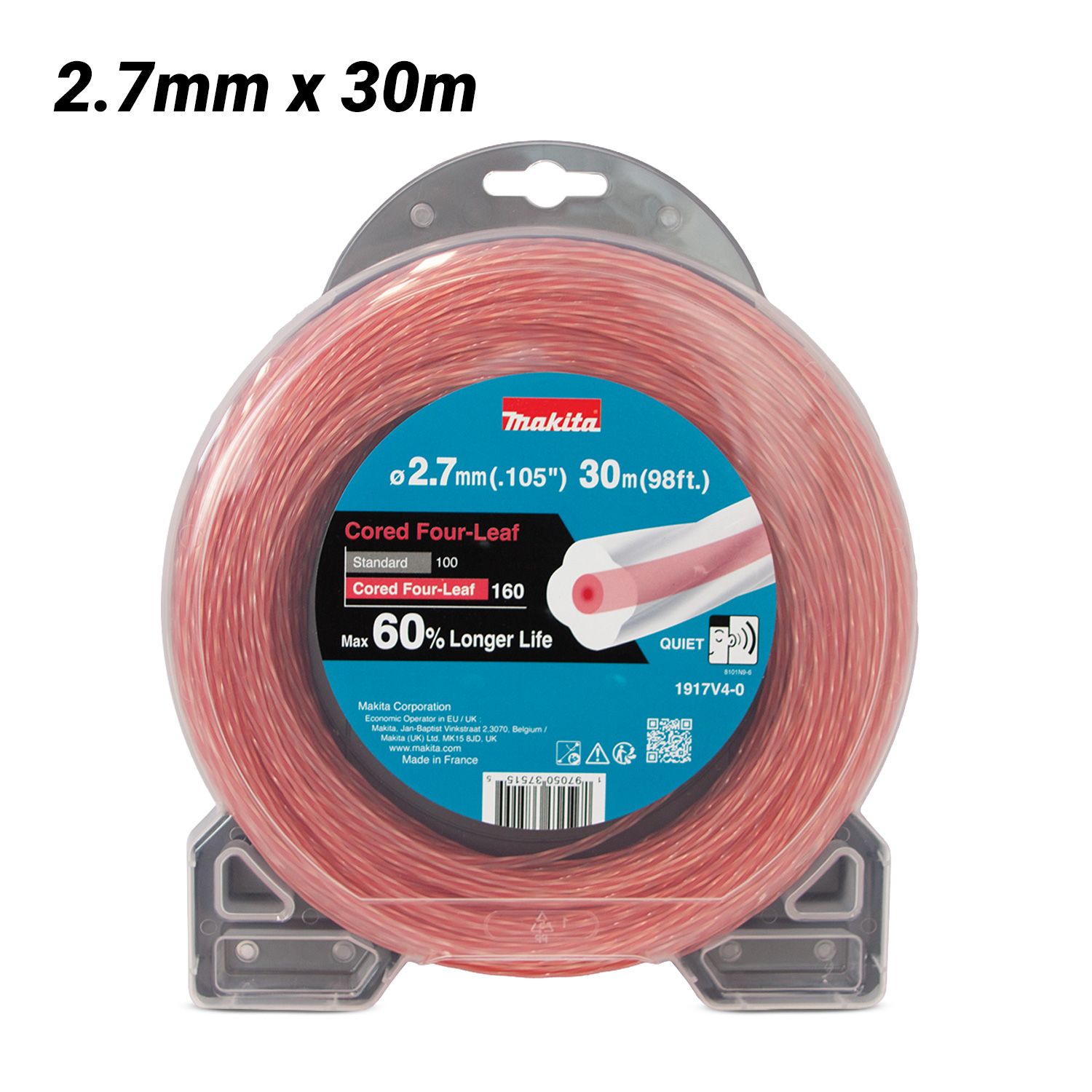 Makita 1917V4-0 2.7mm x 30m  Four Leaf Core Nylon Line – image 1