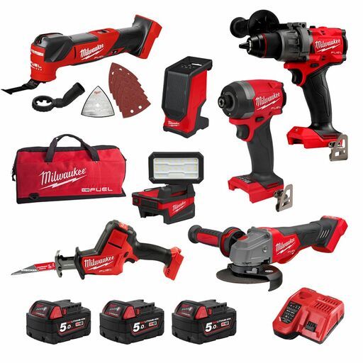 Milwaukee M18FPP7C3503B 18V 5.0Ah Li-ion Cordless FUEL 7pce Power Pack Combo Kit – image 3