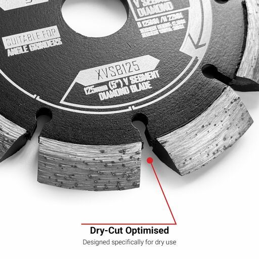 Xtorque XVSB125 125mm (5") V-Segment Diamond Blade – image 3