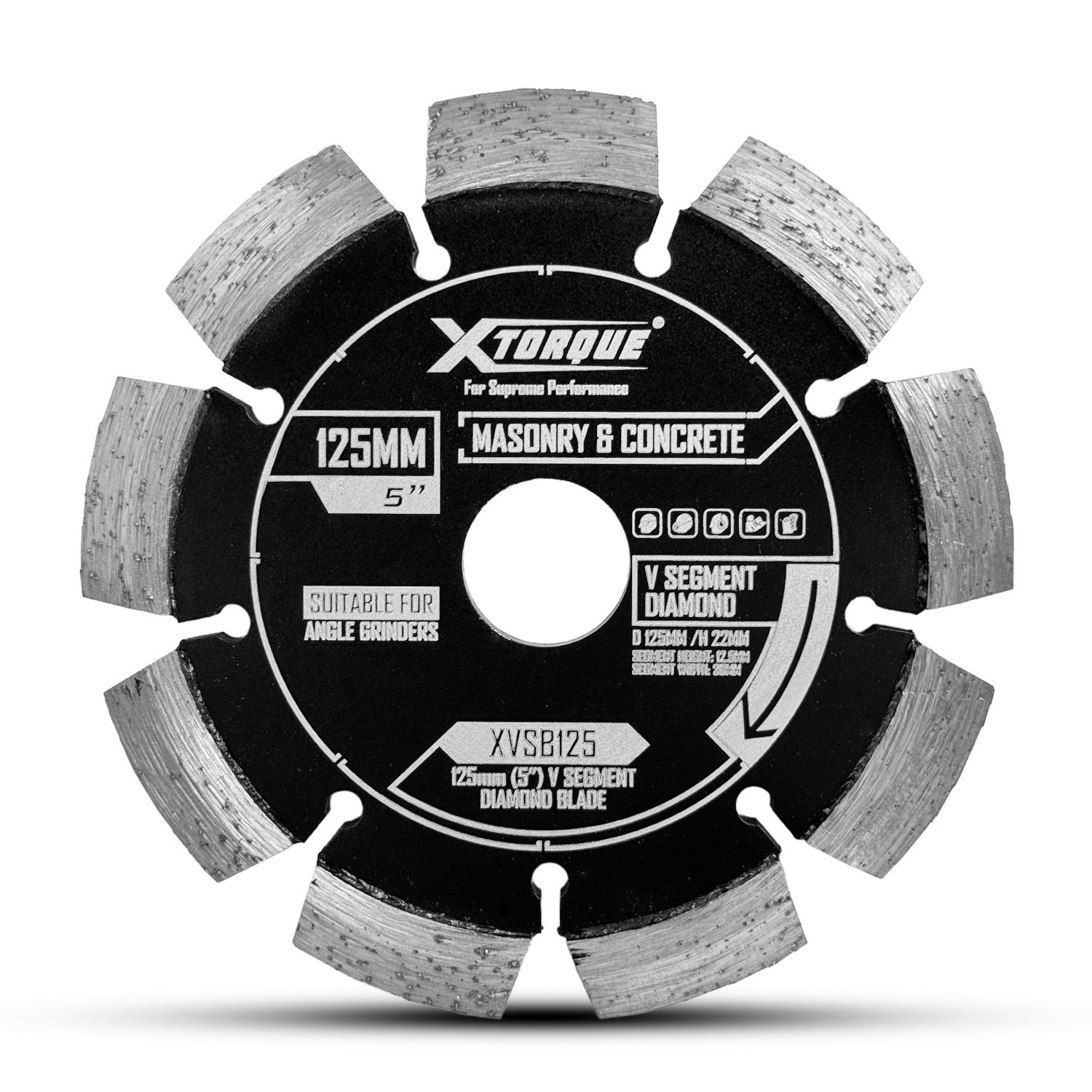 Xtorque XVSB125 125mm (5") V-Segment Diamond Blade – image 2