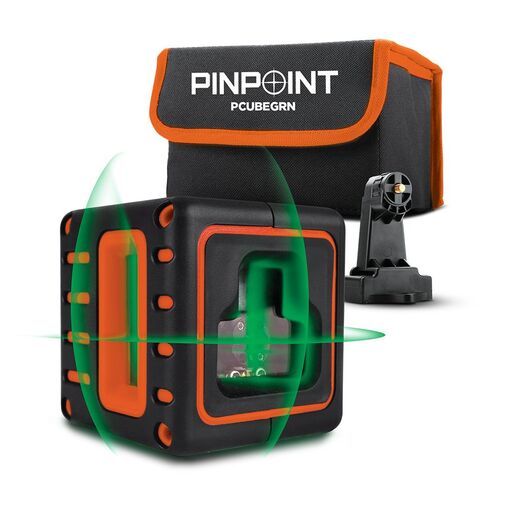 [Temporarily Out Of Stock] Pinpoint PCUBEGRN Green Beam Self-Levelling Cross Line Laser Level