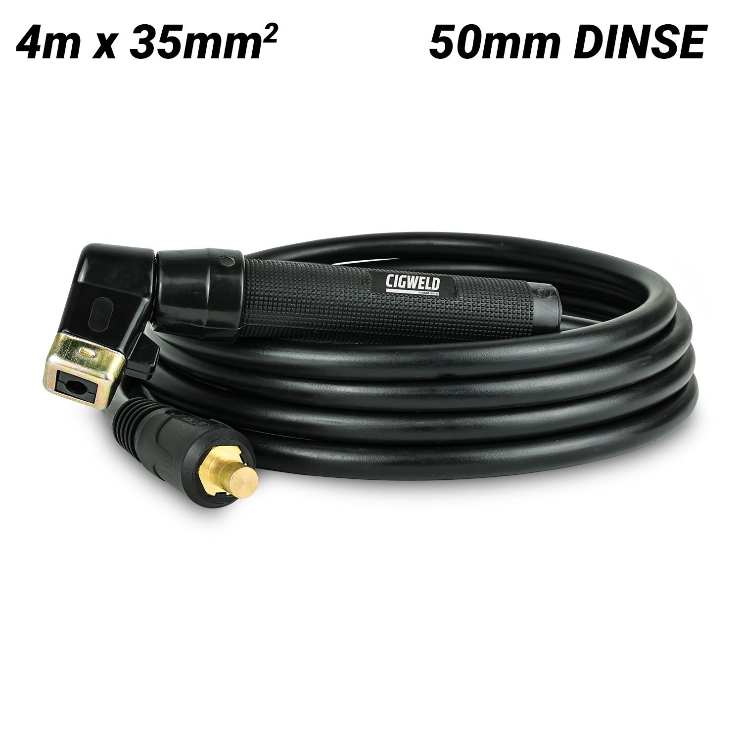 Cigweld 646818 4m x 35mm² FLX Electrode Holder Lead with 50mm DINSE – image 1