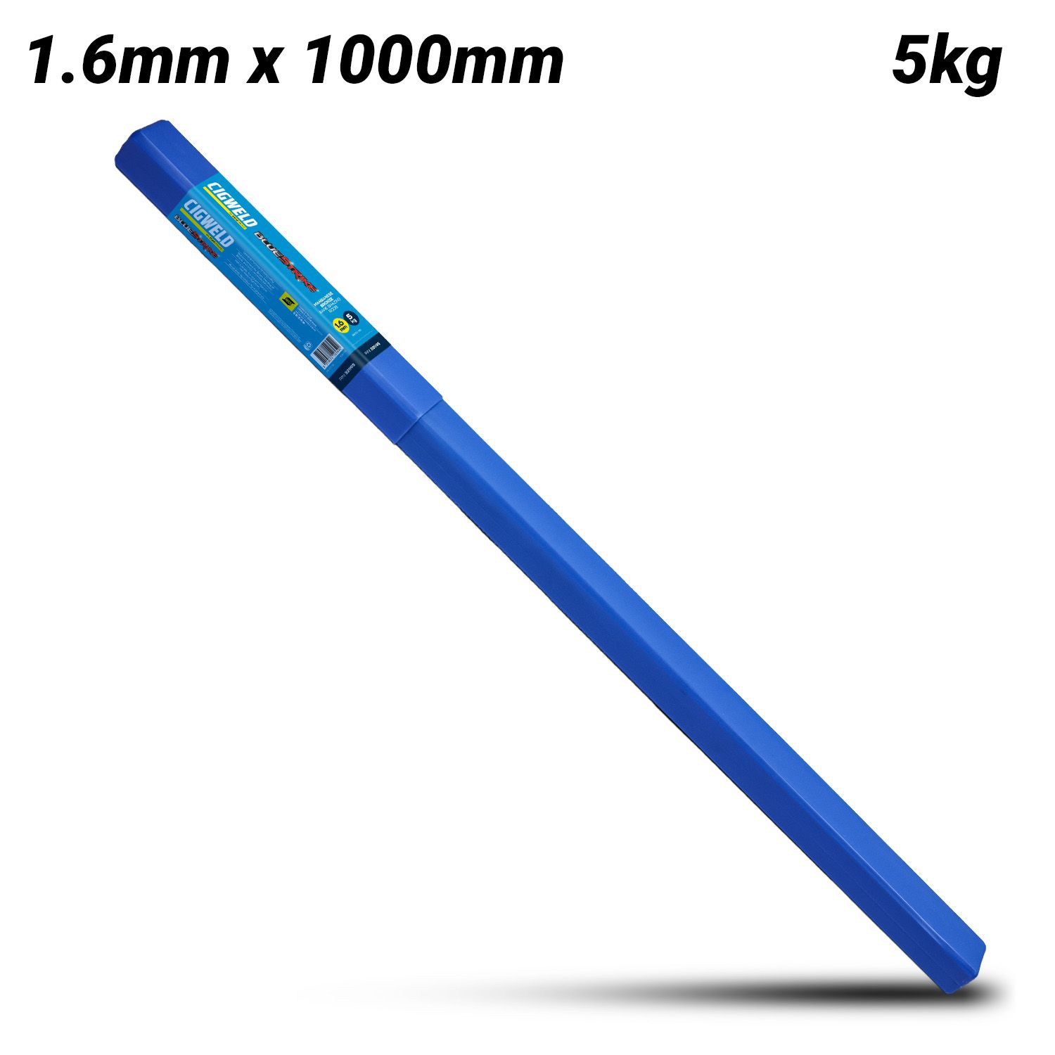 Cigweld 321195 1.6mm x 1000mm BlueStrike Manganese Bronze (RB Cu Zn-C) Brazing Rods - 5kg – image 1