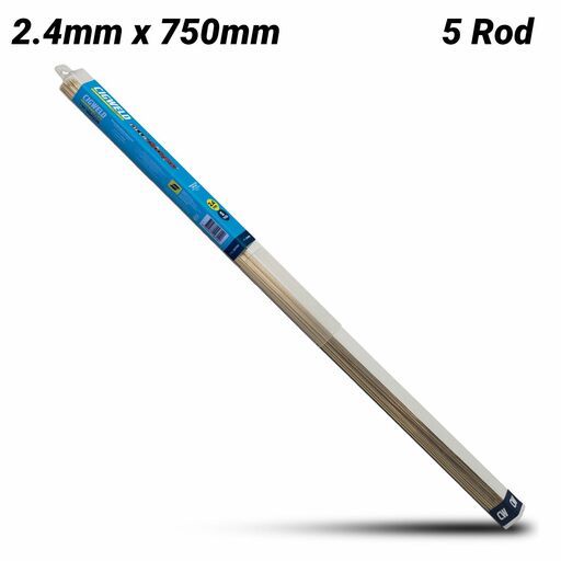 Cigweld 321182 2.4mm x 750mm BlueStrike Manganese Bronze (RB Cu Zn-C) Brazing Rods - 5 Rod