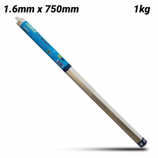 Cigweld 321206 1.6mm x 750mm BlueStrike Nickel Bronze (RB Cu Zn-D) Brazing Rods - 1kg