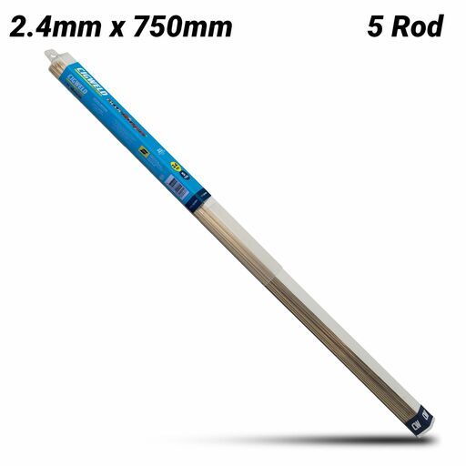 Cigweld 321189 2.4mm x 750mm BlueStrike Nickel Bronze (RB Cu Zn-D) Brazing Rods - 5 Rods