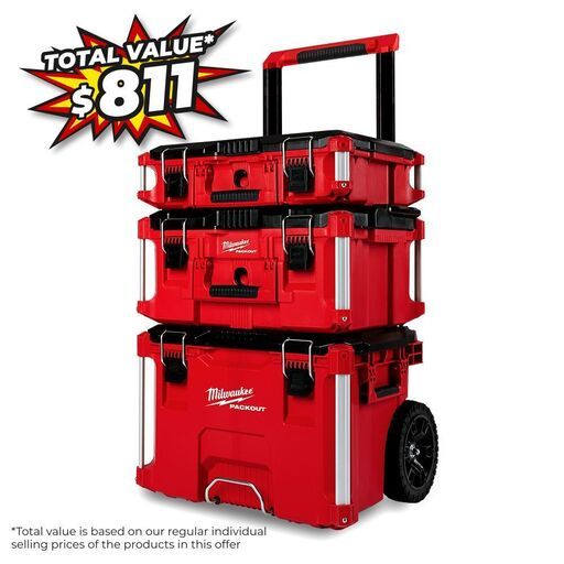 Milwaukee 48228401 PACKOUT 3pce Jobsite Kit