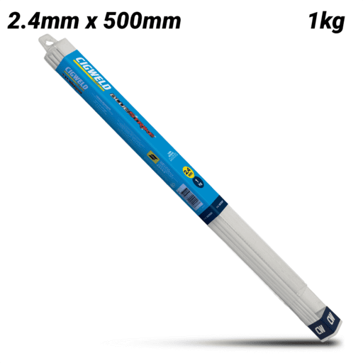Cigweld 323221 2.4mm x 500mm BlueStrike Flux Coated Tobin Bronze (RB Cu Zn-A) Brazing Rods - 1kg