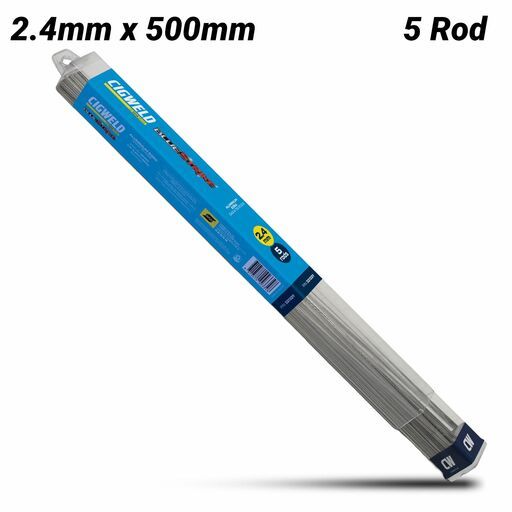 Cigweld 321329 2.4mm x 500mm BlueStrike Aluminium AL5356 (ER5356) Gas & Tig Rods - 5 Rods