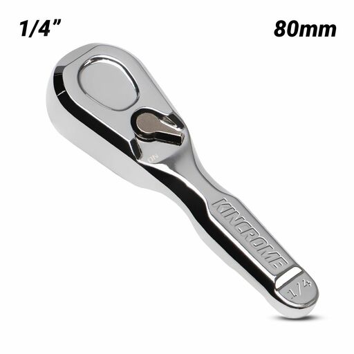 Kincrome K29412 80mm Sealed 1/4" Drive Stubby Ratchet 90 Teeth