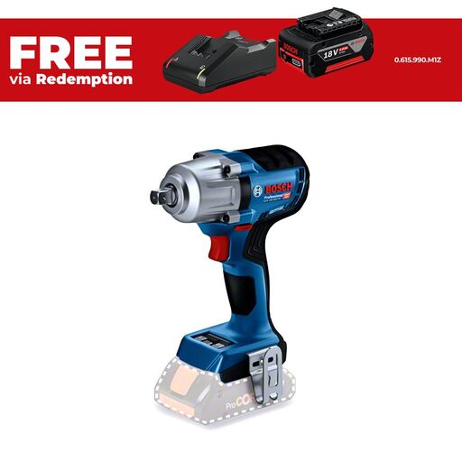 Bosch PRO GDS 18V-450 PC (0.601.9K4.100) 18V Li-ion Cordless Brushless 1/2" Square Impact Wrench - Skin Only