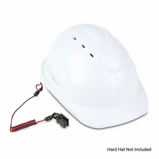 Maxisafe ZH01075 Non-Conductive Coil Hard Hat Tether – image 2