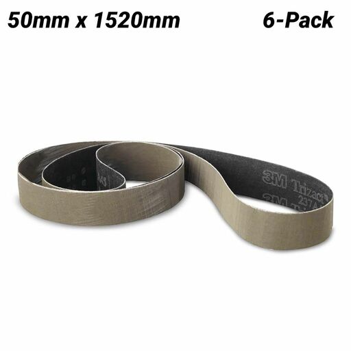 3M 7012876677-6PK (237AA) 6-Pack 50mm x 1520mm Trizact 237AA A45 Cloth Belt