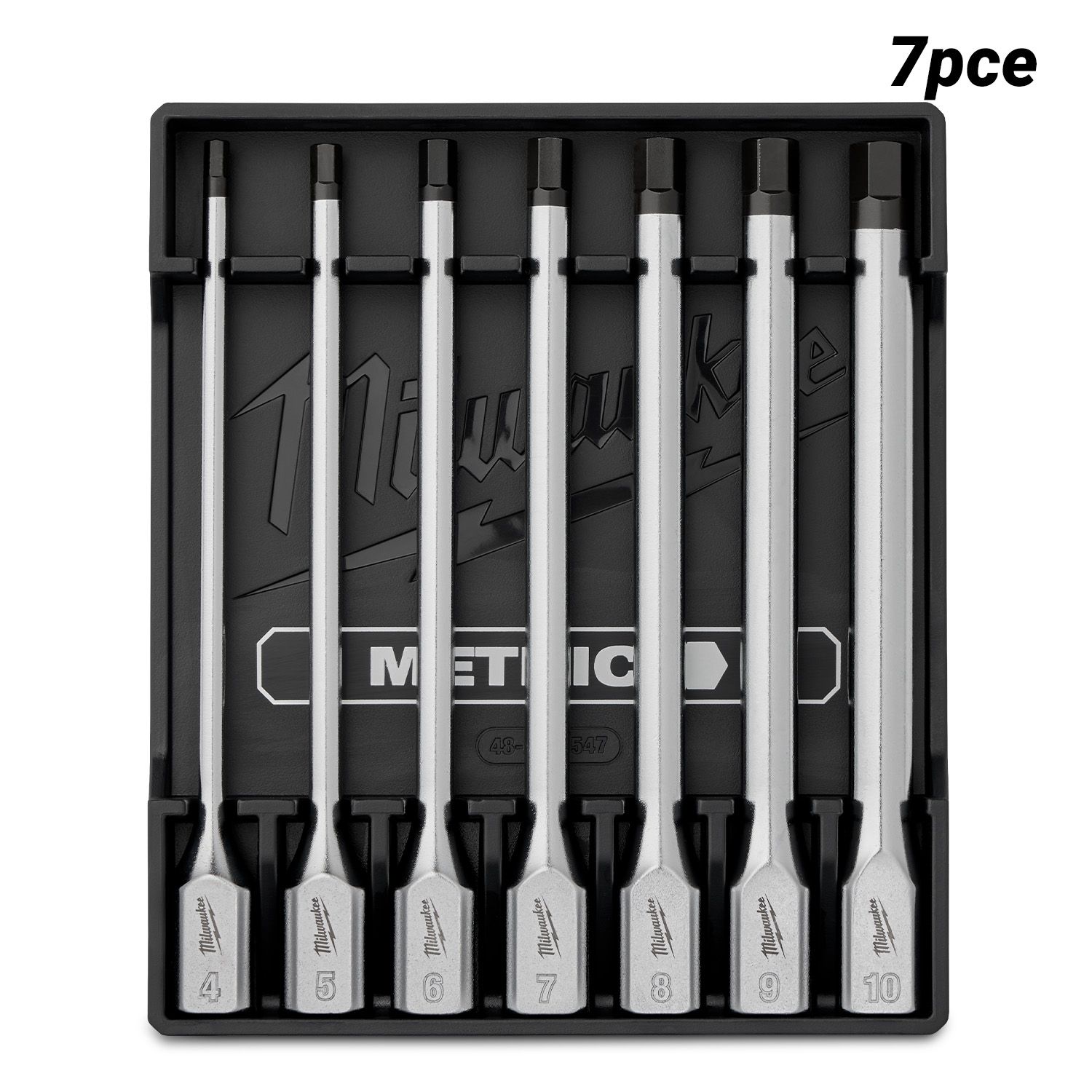 Milwaukee 4932500435 7pce 3/8” Drive Metric Hex Long Bit Socket Set – image 2