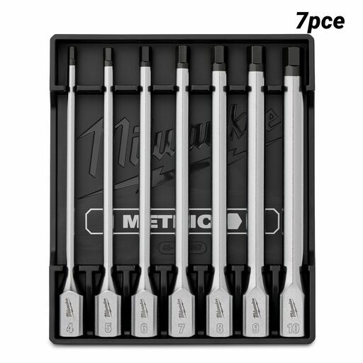 Milwaukee 4932500435 7pce 3/8” Drive Metric Hex Long Bit Socket Set – image 2