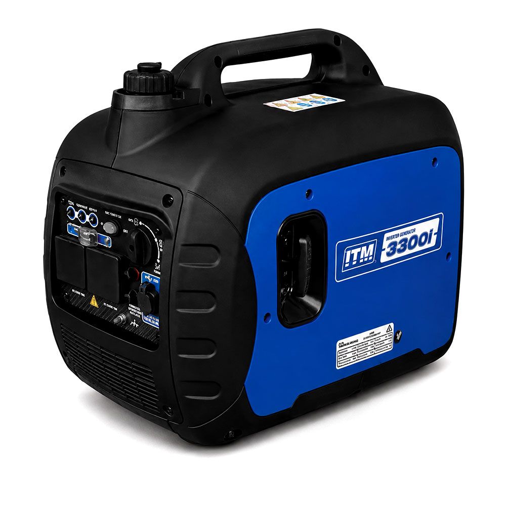 Itm Generators ITM TM523-3300 3300W Peak Recoil Start Petrol Inverter Generator