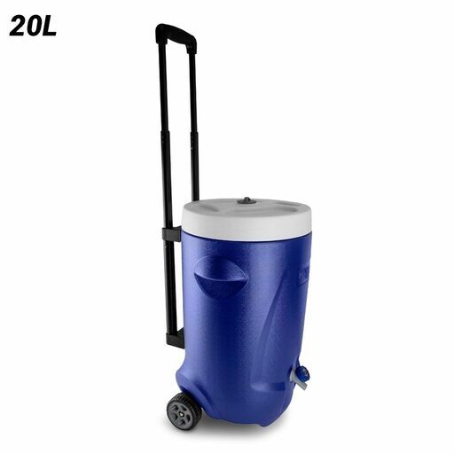 Frontier FRCOOLJUGBL020L 20L Blue Jugrnaut Cooler with Handle and Wheels