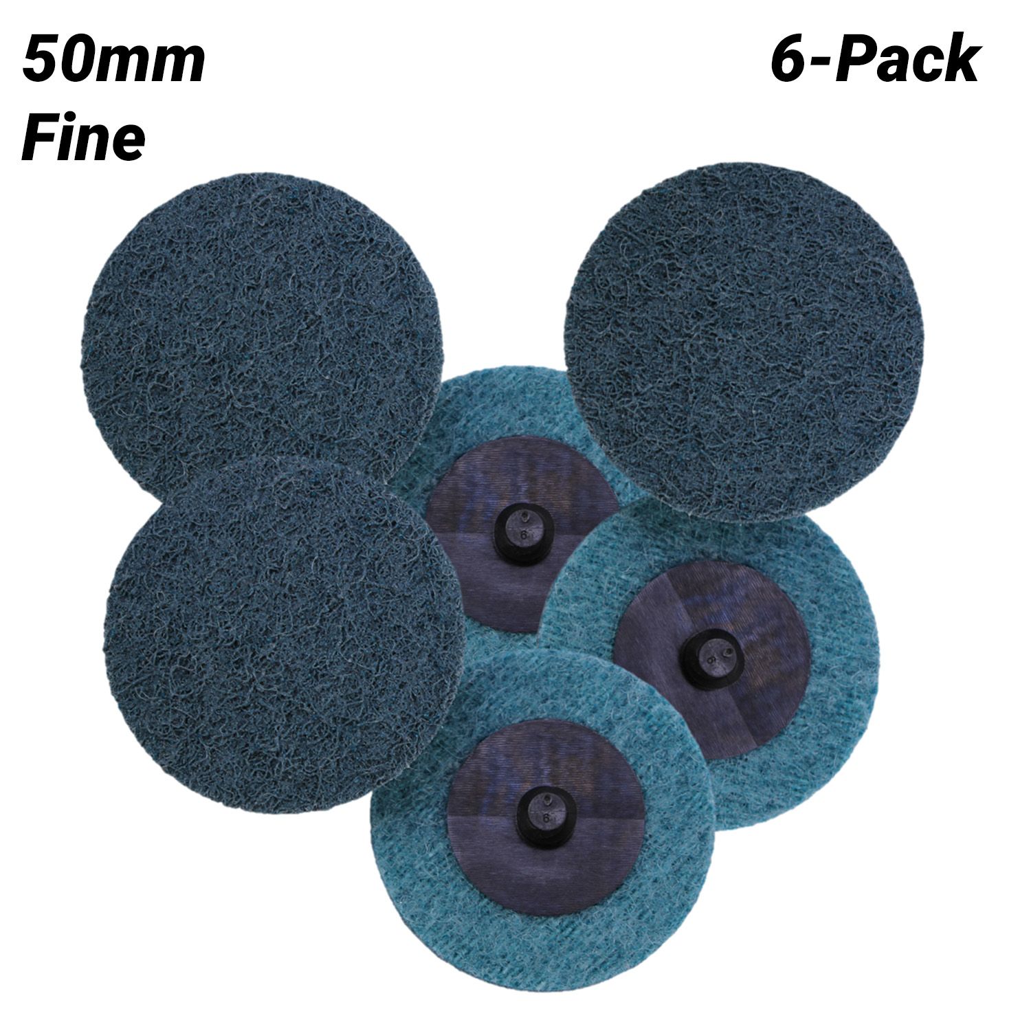 Sia Abrasives F03E02DE23 6-Pack 50mm Fine Grit R-Type Quick Connect 6270 SCM Disc – image 1
