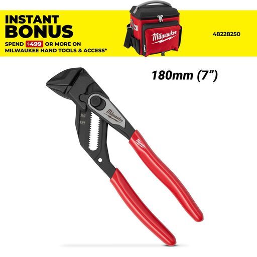 Milwaukee 4932501149 180mm (7") Smooth Jaw Plier Wrench