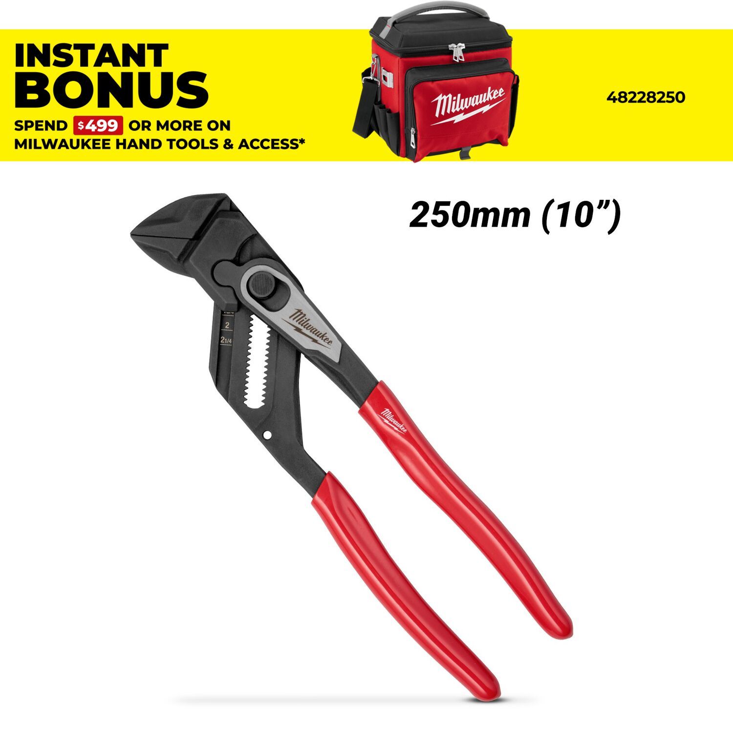 Milwaukee 4932501150 250mm (10") Smooth Jaw Plier Wrench – image 1