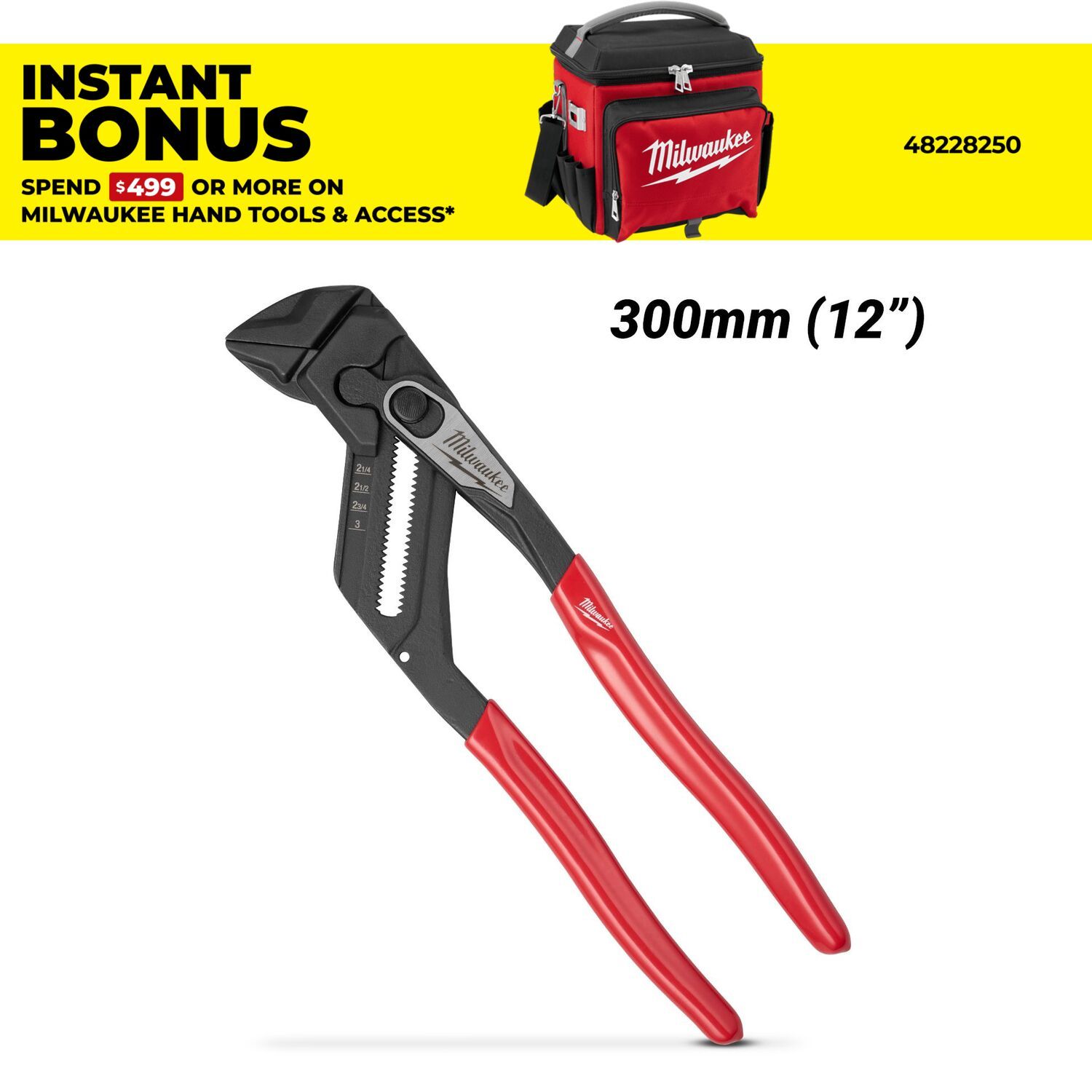 Milwaukee 4932501151 300mm (12") Smooth Jaw Plier Wrench – image 1