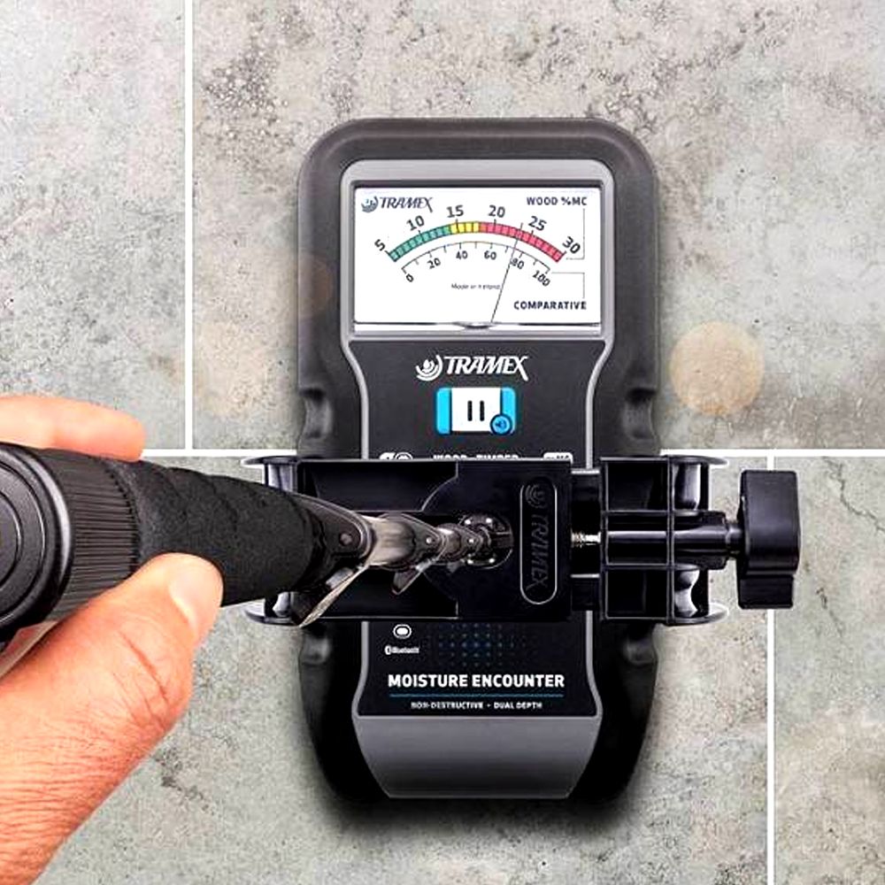 Tramex ME5 Analog Moisture Meter for Building Materials with Shallow Depth Scale & Bluetooth App – image 4