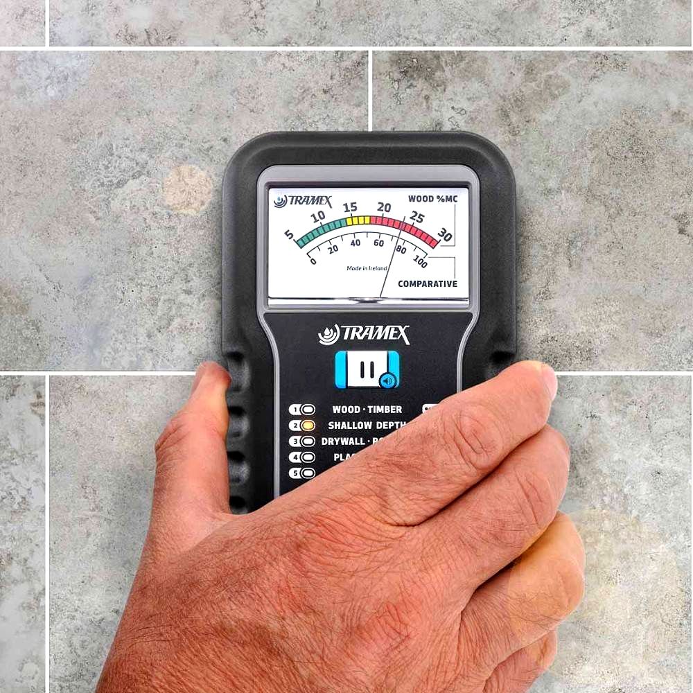 Tramex ME5 Analog Moisture Meter for Building Materials with Shallow Depth Scale & Bluetooth App – image 3