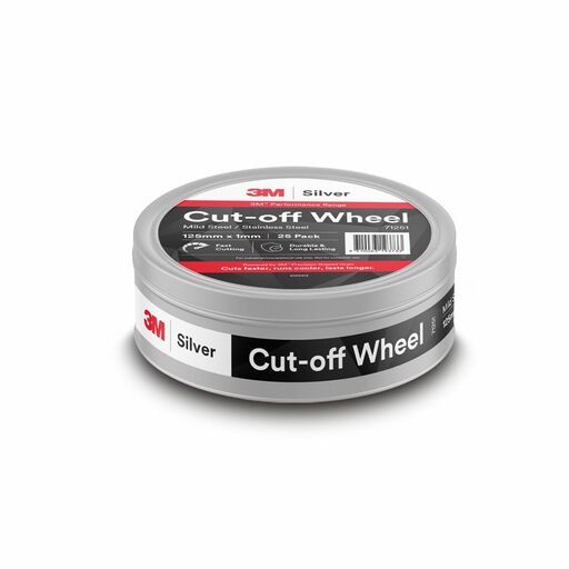 3M 7100394492 25-Pack 125mm x 1mm Silver Cut-Off Wheel – image 4