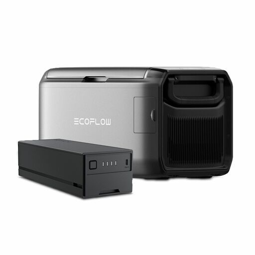 EcoFlow EFGLACIER55L-AU-EB 55L 55W GLACIER Portable Dual Zone Refrigerator with 298Wh Plug-in Battery – image 2