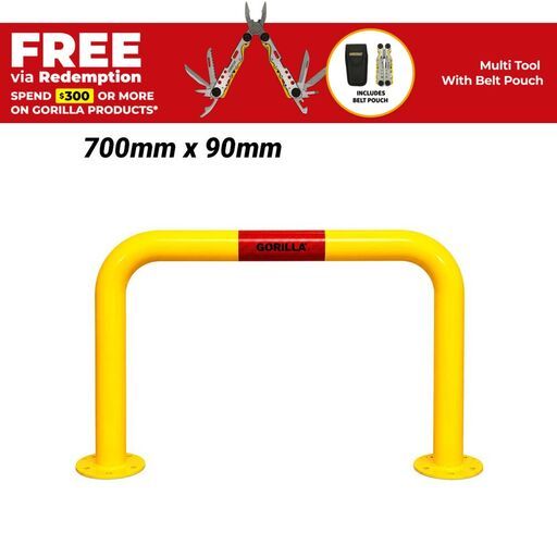 Gorilla BOLU-SM-070.100 700mm x 90mm U-Bar Bollards