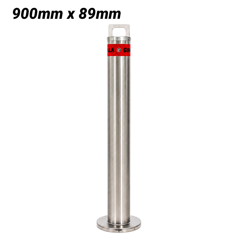 Gorilla BOL-RM-SK90SS 900mm x 89mm Stainless Steel Removable Surface-Mounted Bollards – image 1