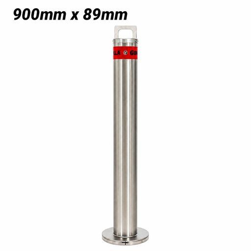 Gorilla BOL-RM-SK90SS 900mm x 89mm Stainless Steel Removable Surface-Mounted Bollards