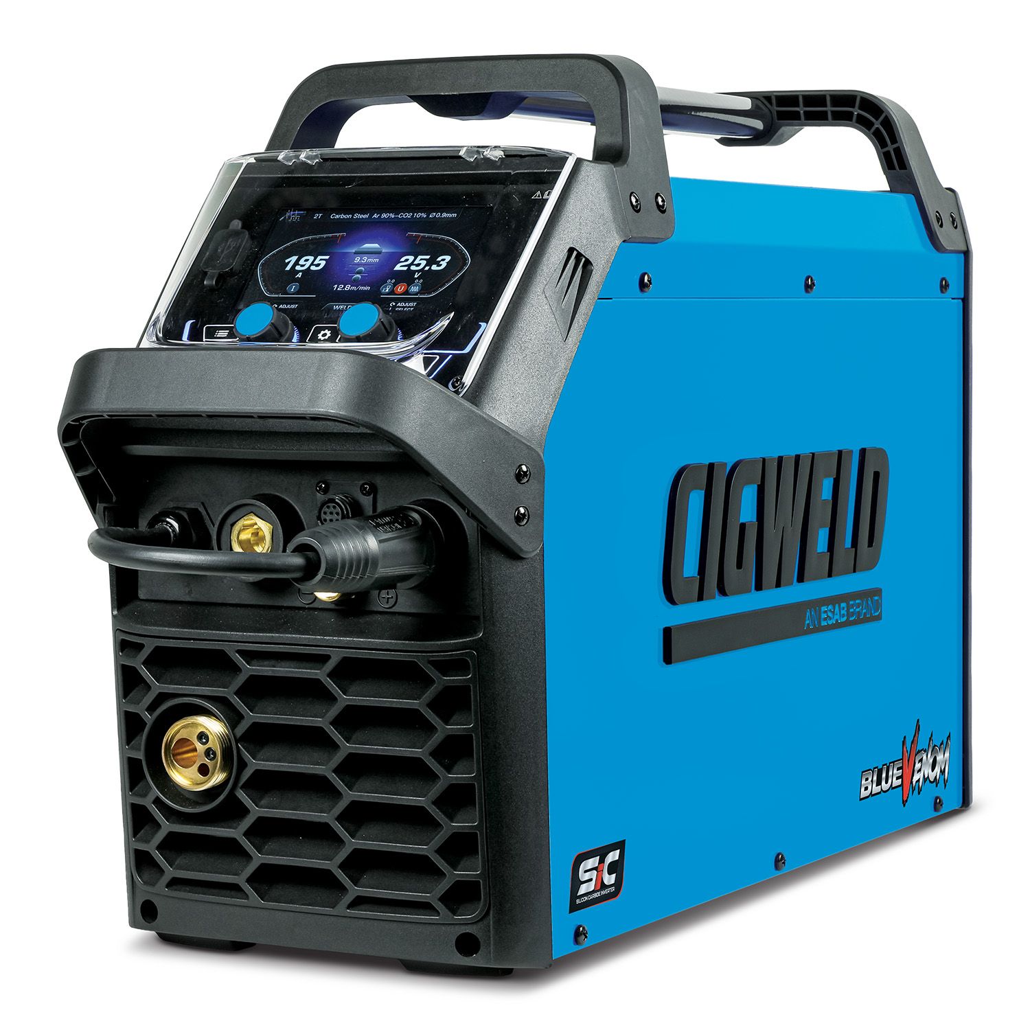 Cigweld XF195-SiC (W1400195) BlueVenom Single Phase MIG/TIG/STICK Multi-Process Welder – image 4