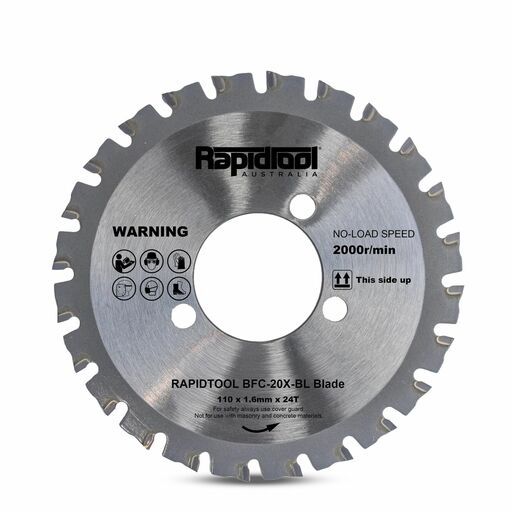 RAPIDTOOL BFC-20X-BL 110mm x 1.6mm 24T Blade to Suit BFC-20X – image 2