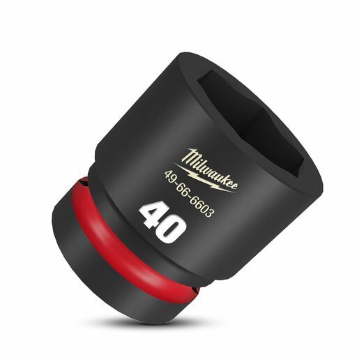 Milwaukee 49666603 1" Drive 40mm SHOCKWAVE Standard 6 Point Impact Socket – image 4