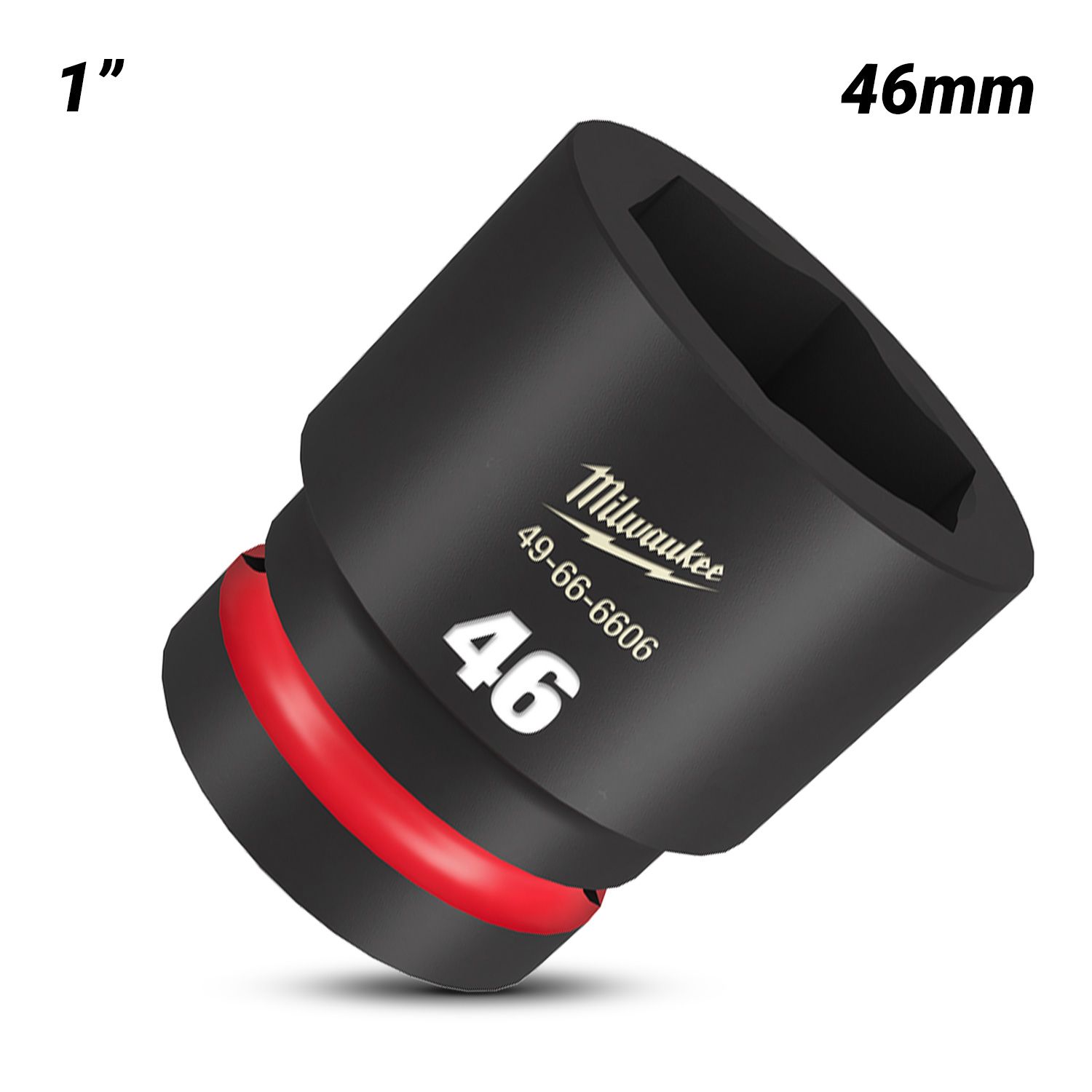 Milwaukee 49666606 1" Drive 46mm SHOCKWAVE Standard 6 Point Impact Socket – image 2
