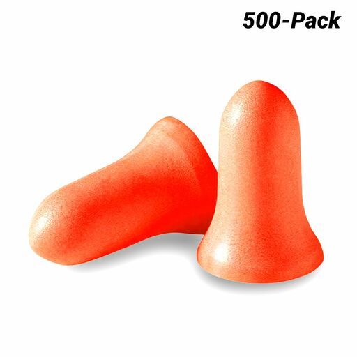 HOWARD LEIGHT MXM-1-D 500-Pack Dispenser Refill Bell Shaped SLC80 26DB Class 5 Orange Regular Ear Plugs