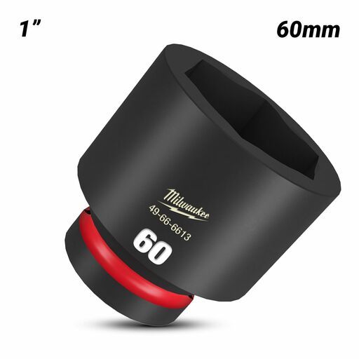 Milwaukee 49666613 1" Drive 60mm SHOCKWAVE Standard 6 Point Impact Socket – image 2