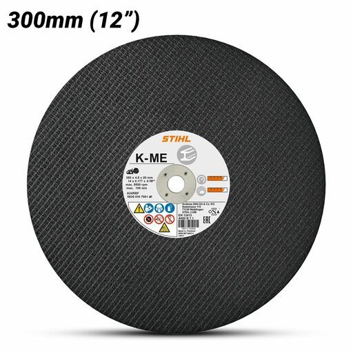 STIHL K-ME (08350107000) 300mm (12") Abrasive Cutting Wheel - Steel