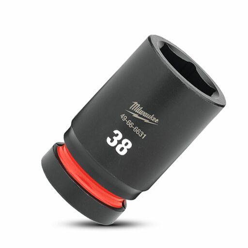 Milwaukee 49666631 1" Drive 38mm SHOCKWAVE Deep 6 Point Impact Socket – image 4