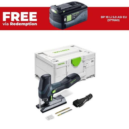 Festool PSC-E 18 EB-Basic (578521) 18V Li-ion Cordless Pendulum Jigsaw in Systainer - Skin Only