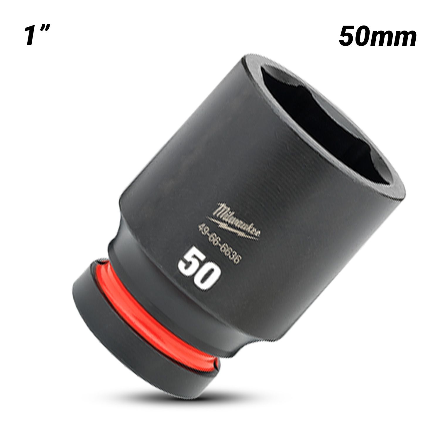 Milwaukee 49666636 1" Drive 50mm SHOCKWAVE Deep 6 Point Impact Socket – image 2