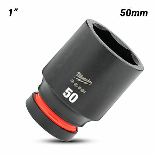 Milwaukee 49666636 1" Drive 50mm SHOCKWAVE Deep 6 Point Impact Socket – image 2