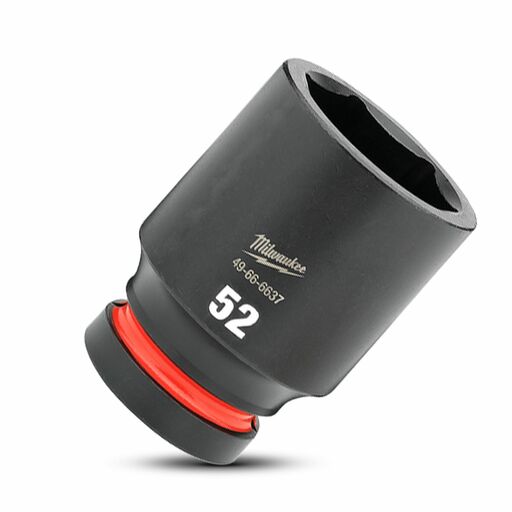 Milwaukee 49666637 1" Drive 52mm SHOCKWAVE Deep 6 Point Impact Socket – image 4