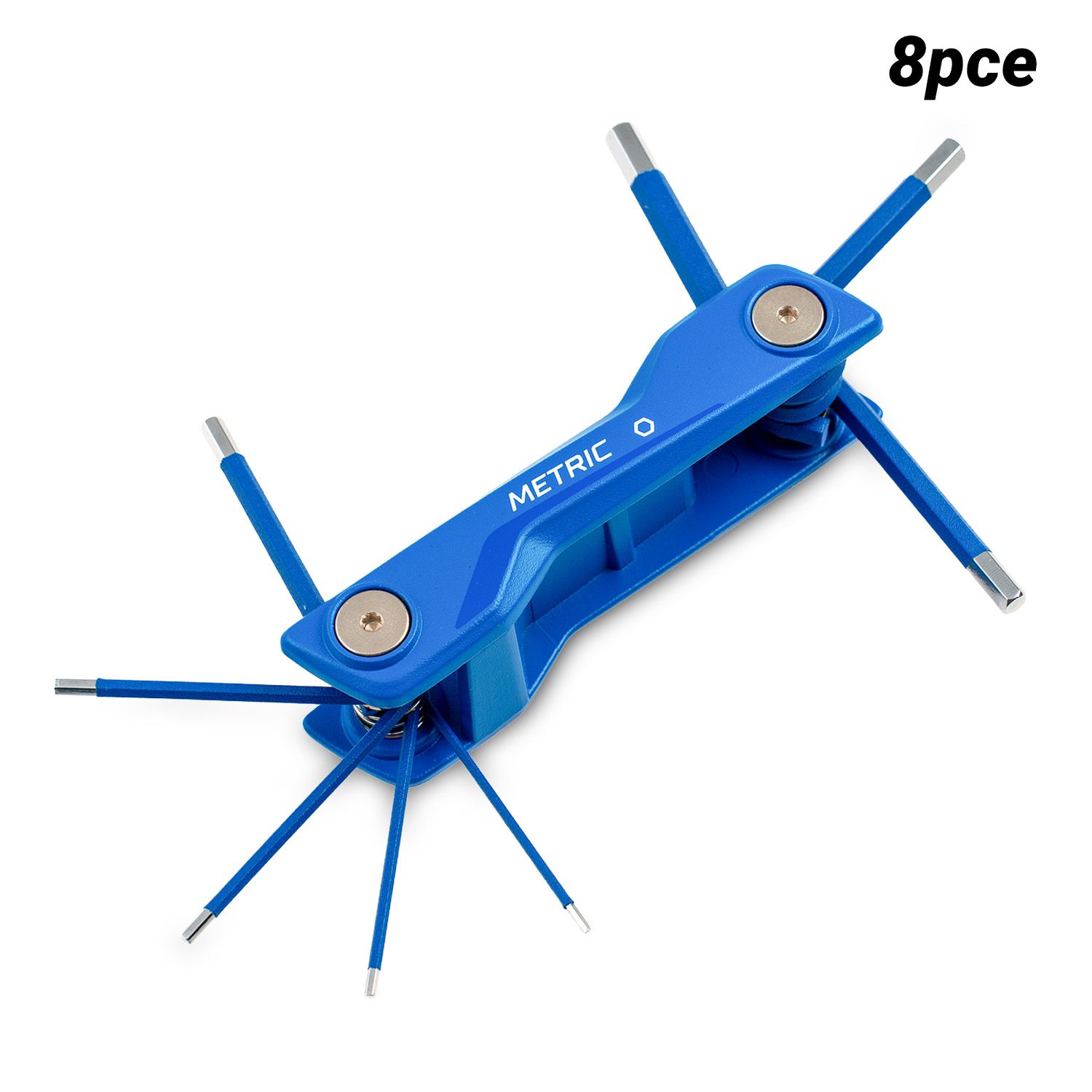 Kincrome K5380 8pce Aluminium Folding Metric Hex Keys – image 1