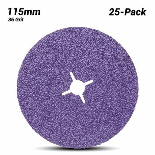 3M 7100242885-25PK (60440365793) 25 Pack 115mm x 22mm Cubitron™ II Fibre Disc 982CX - Mild Steel