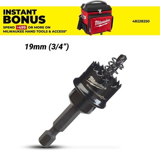 Milwaukee 49569805 19mm (3/4") SHOCKWAVE Thin Wall Hole Saw