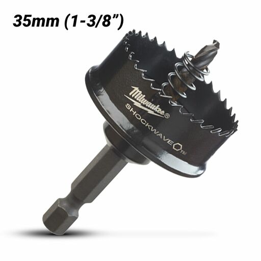 Milwaukee 49569830 35mm (1-3/8") SHOCKWAVE Thin Wall Hole Saw – image 2