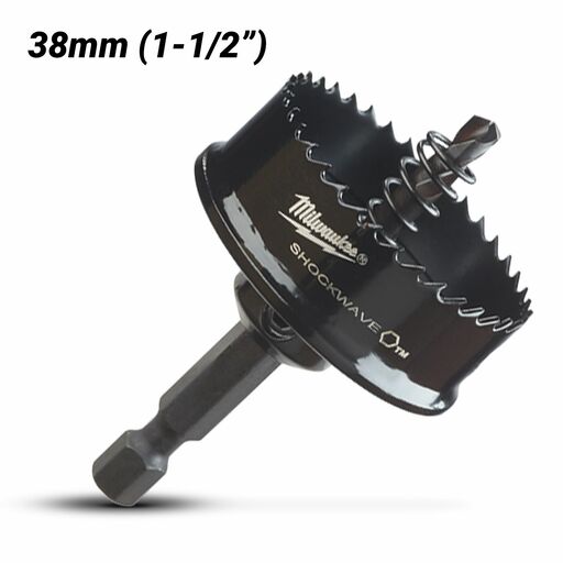 Milwaukee 49569835 38mm (1-1/2") SHOCKWAVE Thin Wall Hole Saw – image 2