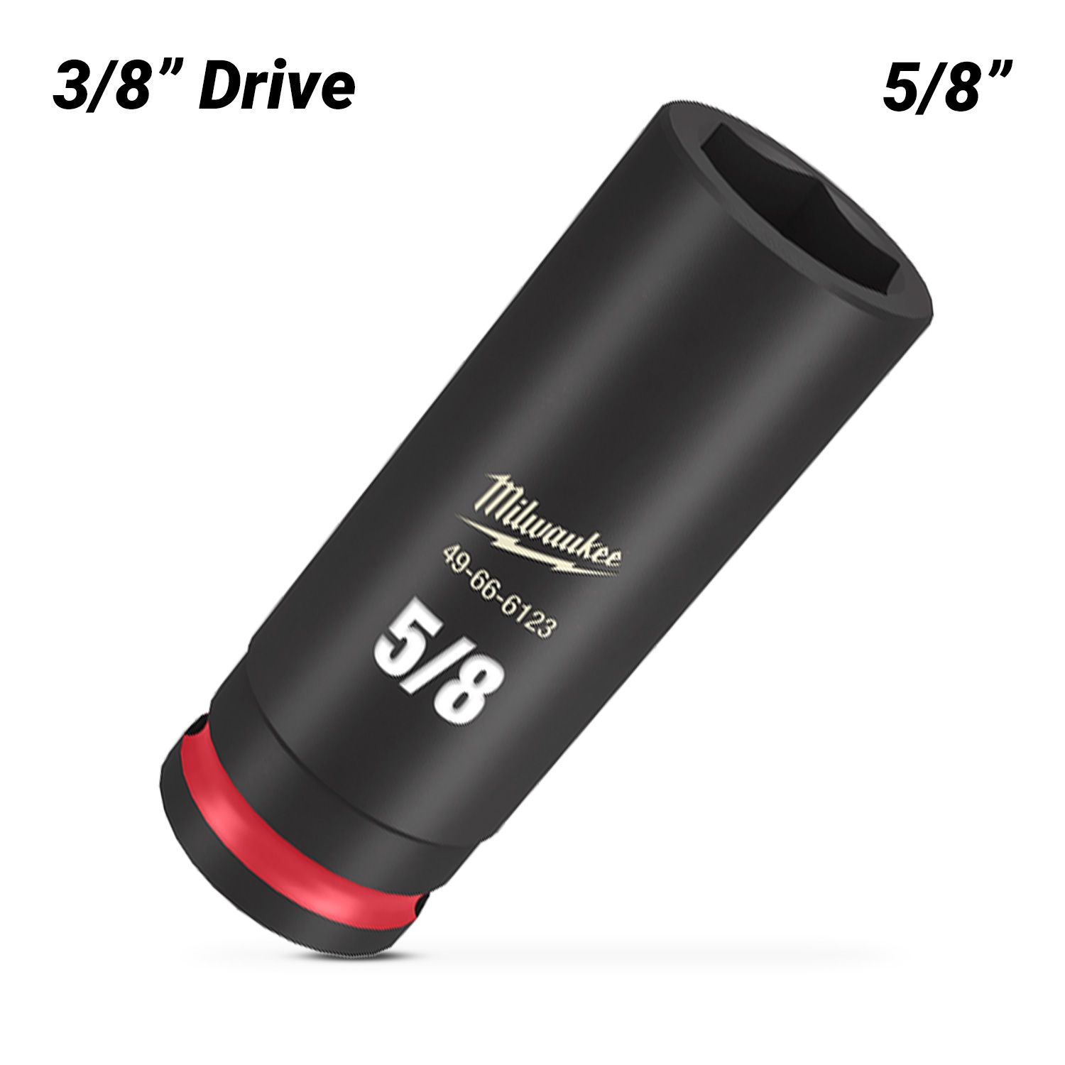 Milwaukee 49666123 3/8" Drive 5/8" SHOCKWAVE Deep 6 Point Impact Socket – image 2